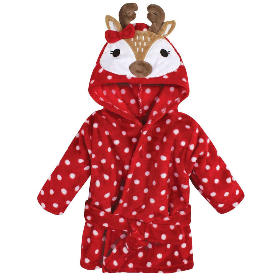 Hudson Baby Unisex Baby Plush Animal Face Bathrobe - Custom Crafting Alliance, LLC
