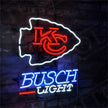 KC Kansas City Chiefs Busch Light Neon Signs