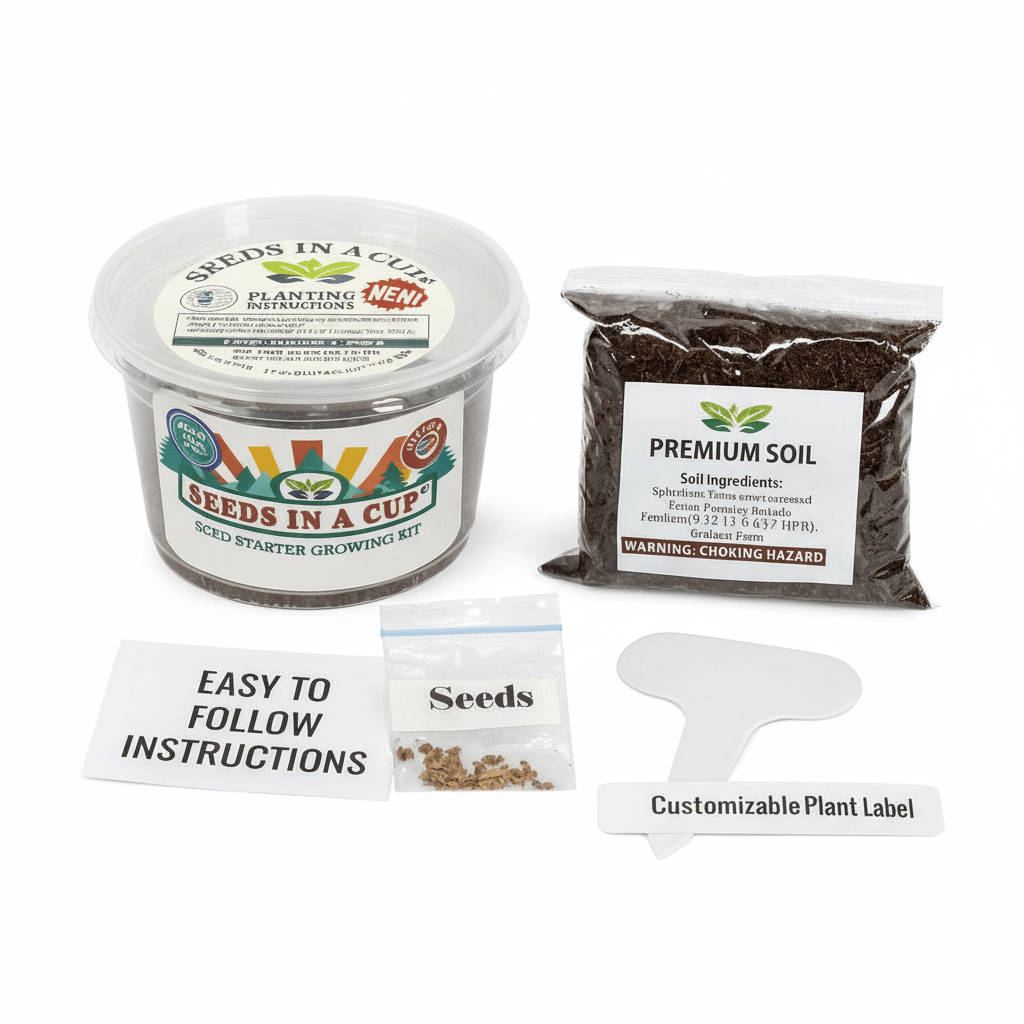 Apple Tree Growing Kit - Complete Fruit Tree Seed Starter Kit for Home Gardening