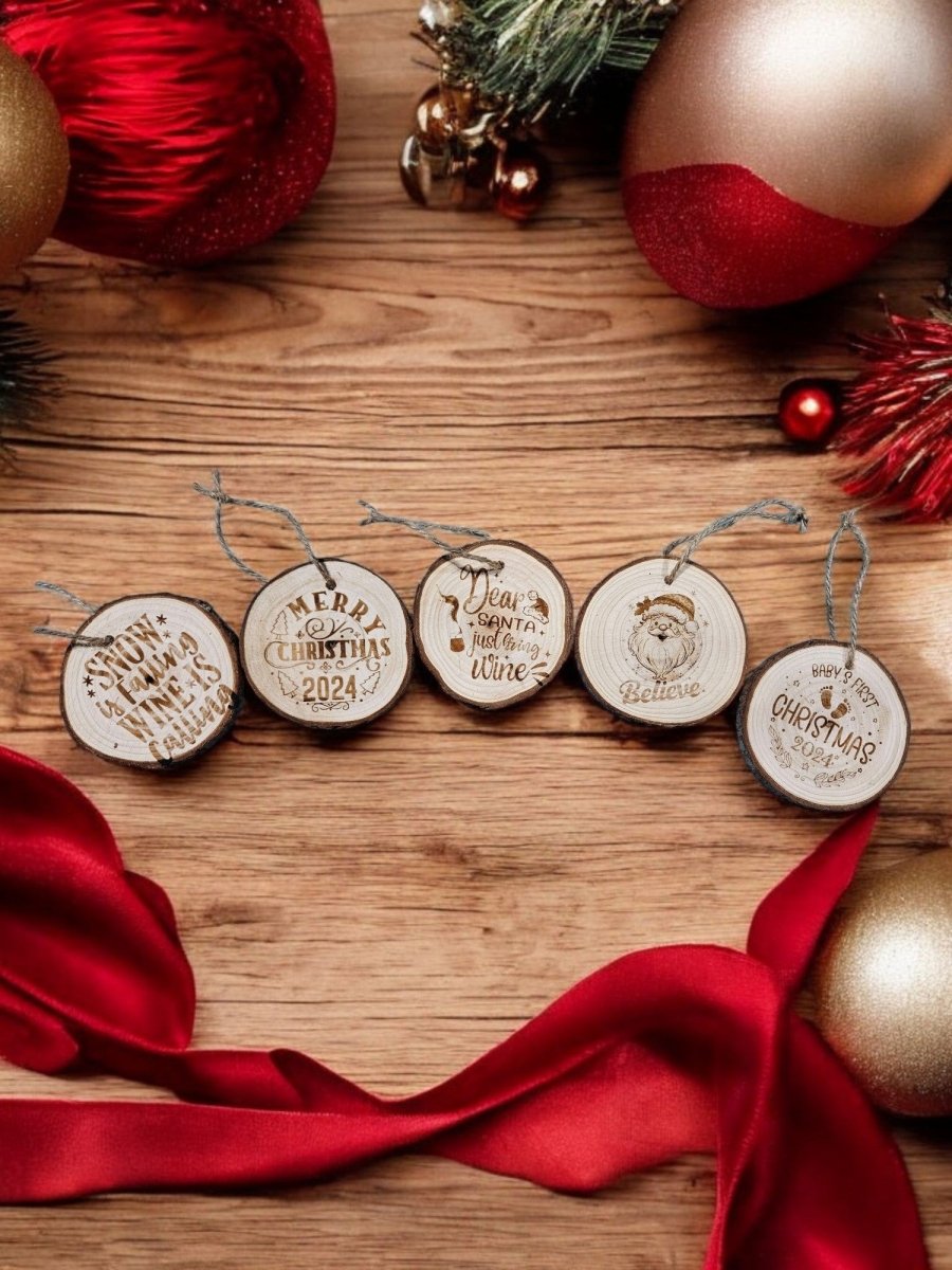 Laser Engraved Various Christmas Ornaments - Custom Crafting Alliance