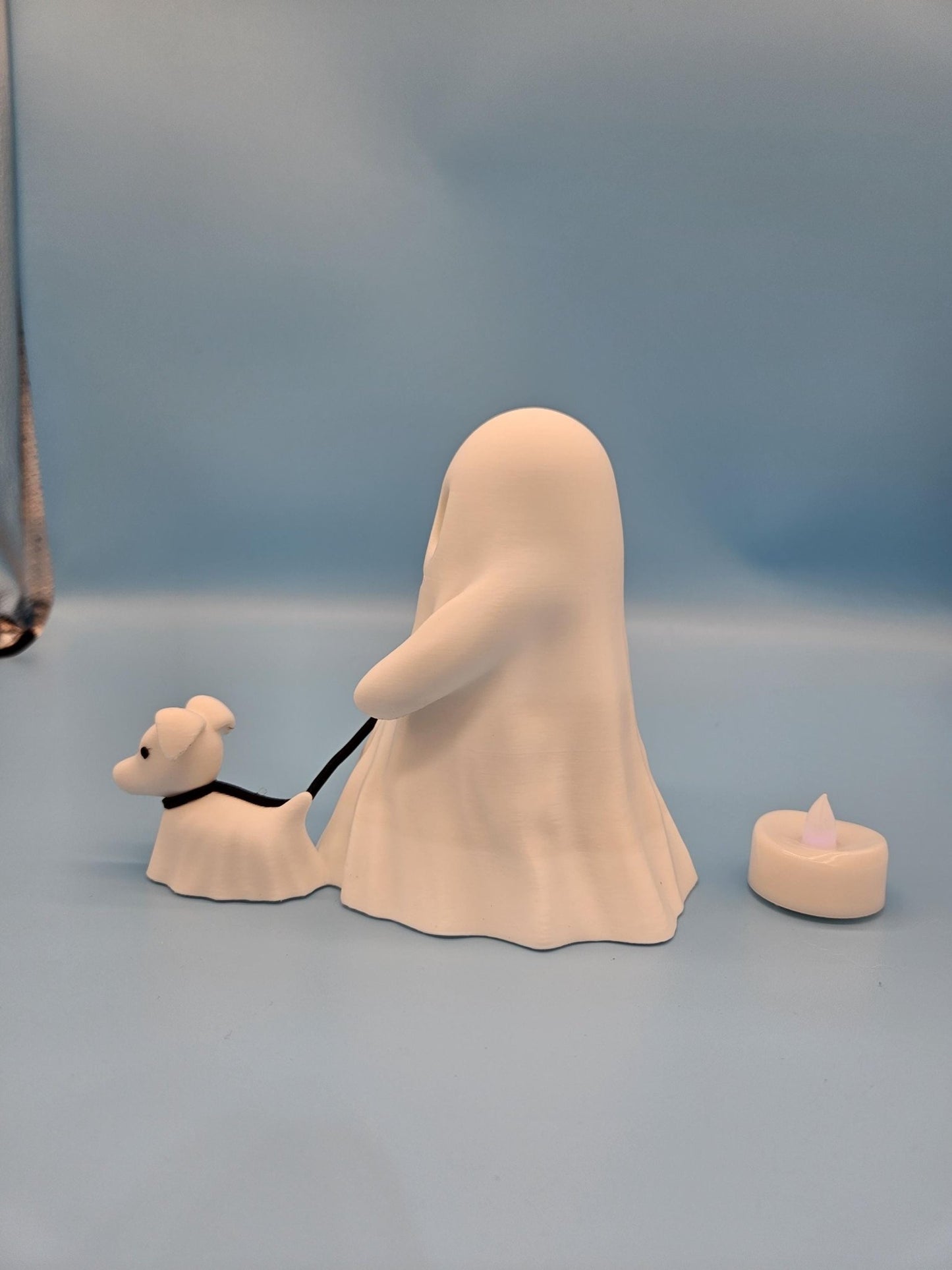 LED Ghost with Dog Halloween Figurine Set - Custom Crafting Alliance