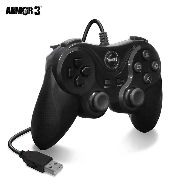 PS3 / PC Wired Controller Black Armor 3
