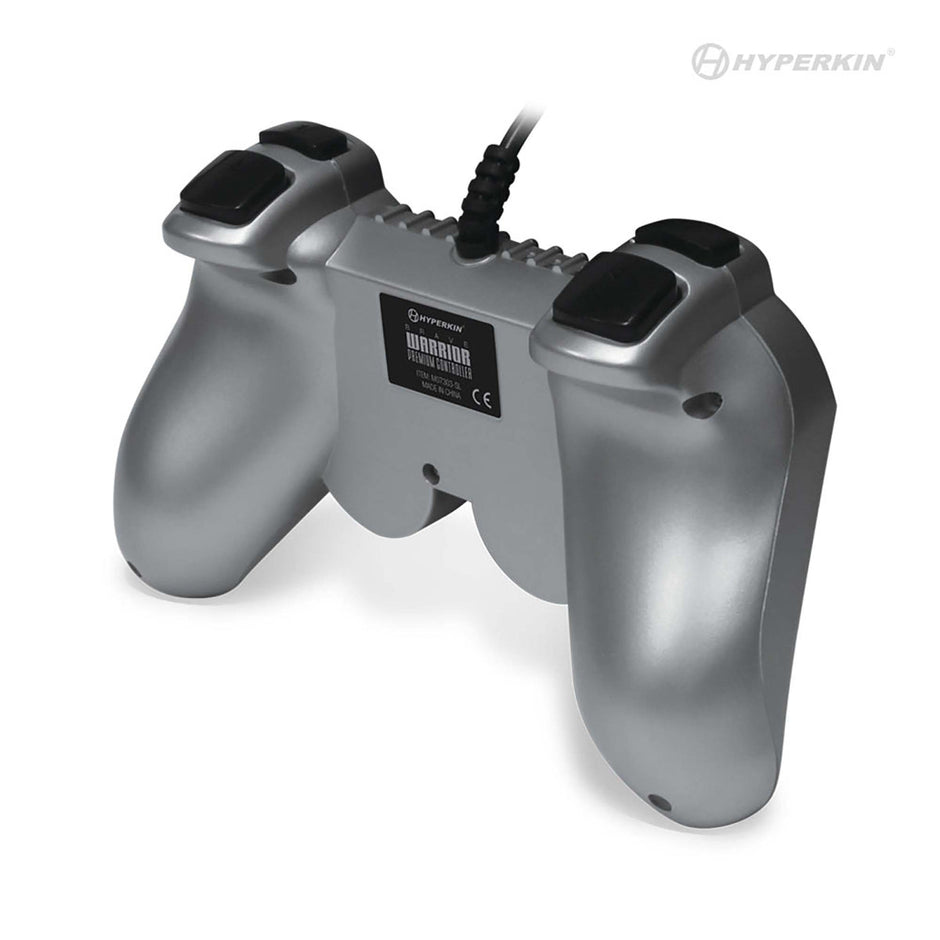 PS2 Wired Controller Silver (Brave Warrior)
