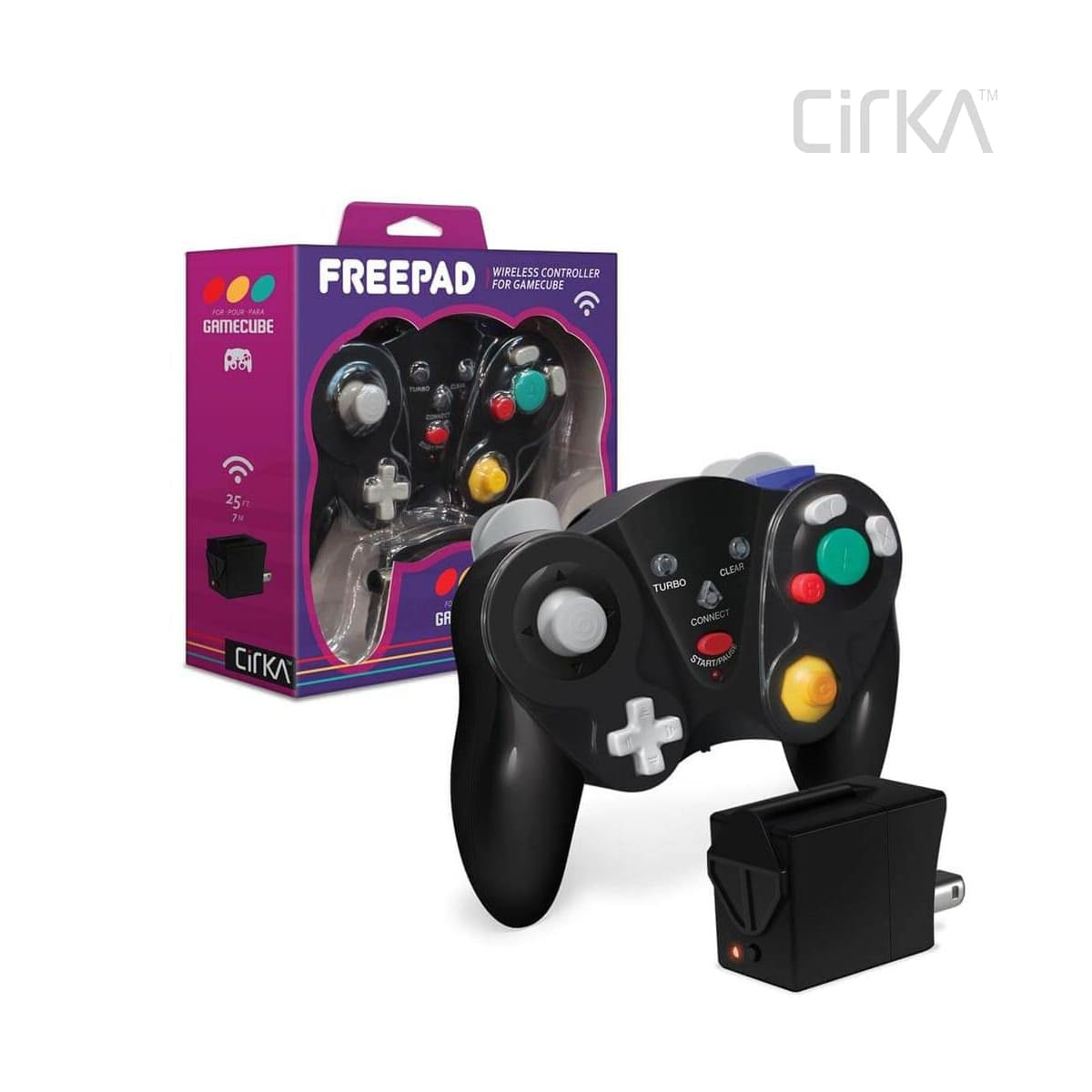 Wireless Gamecube Controller Freepad Black