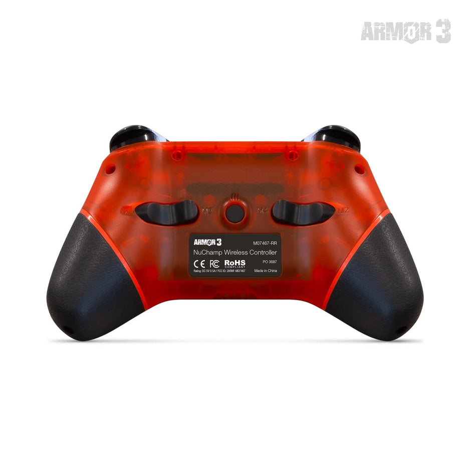 Switch Nuchamp Wireless Controller Clear Red
