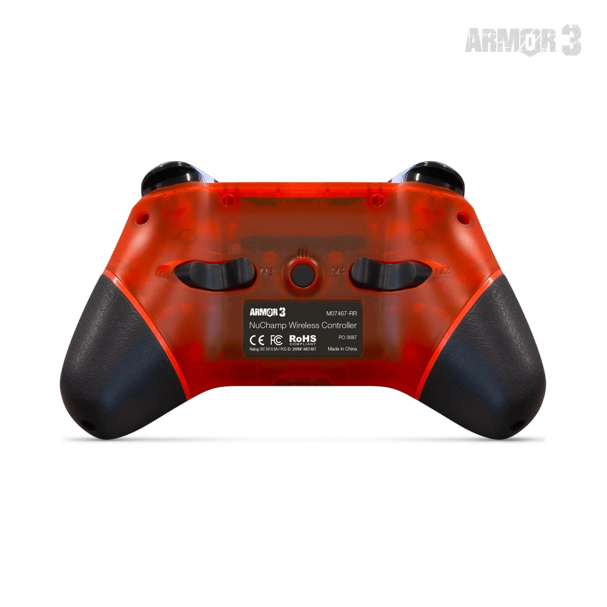 Switch Nuchamp Wireless Controller Clear Red