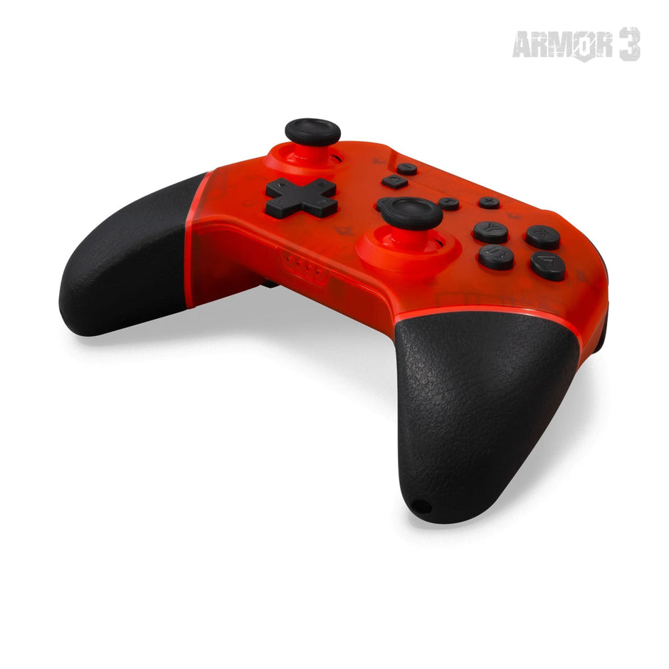 Switch Nuchamp Wireless Controller Clear Red