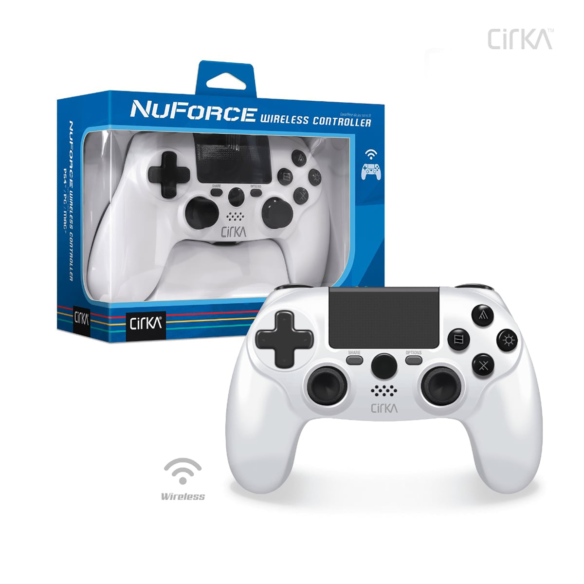 PS4 / PC / Mac Wireless Controller White (NuForce)