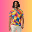 Ignite Your Vibe with the Abstract EDM Polo Shirt