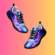 Men's Playful Festival-Ready Athletic Shoes for EDM Lovers