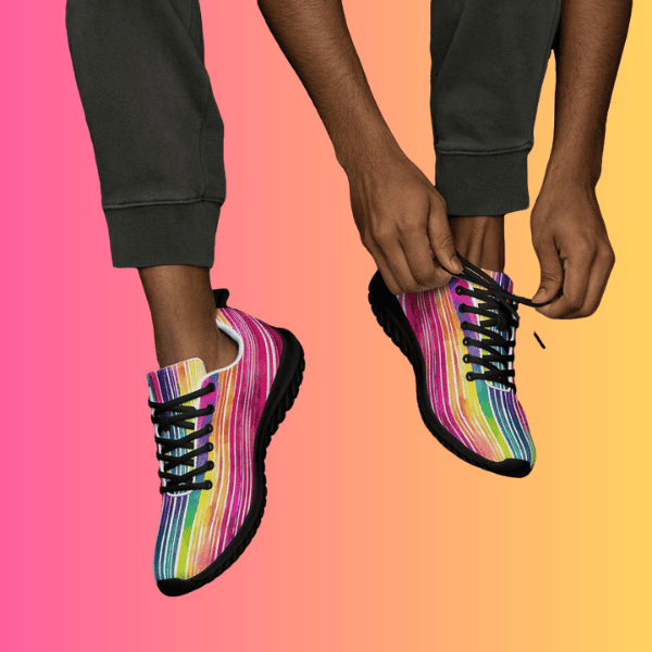 Men’s Vibrant Festival-Ready Athletic Shoes for Rave Lovers