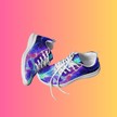 Men's Playful Festival-Ready Athletic Shoes for EDM Lovers