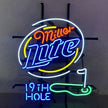 Miller Lite 19th Hole Golf Neon Signs Light