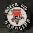Motor Oil Gasoline Red Hats Neon Signs Light