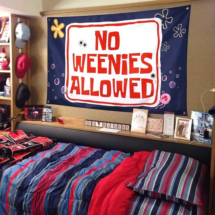 No Weenies Allowed Flag Funny Banner - Custom Crafting Alliance, LLC