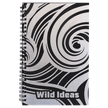 Notebook - Black Engravable Spiral Bound Available in Two Sizes - Custom Crafting Alliance, LLC