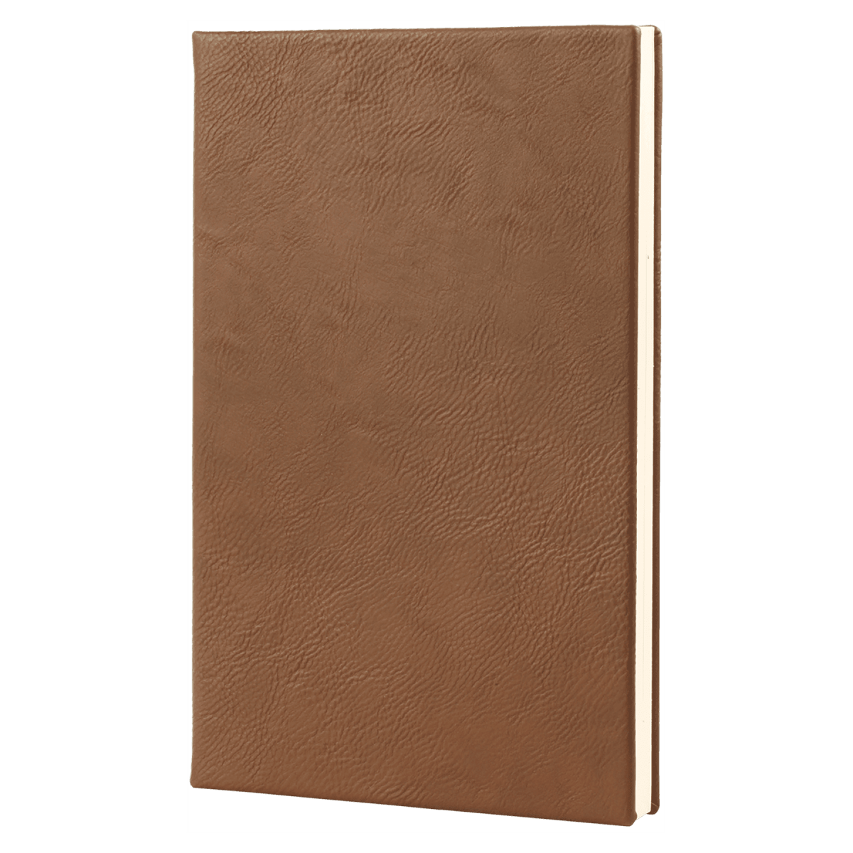 Notebook - Engravable Leatherette Bound With Ribbon Bookmark 5 3/8