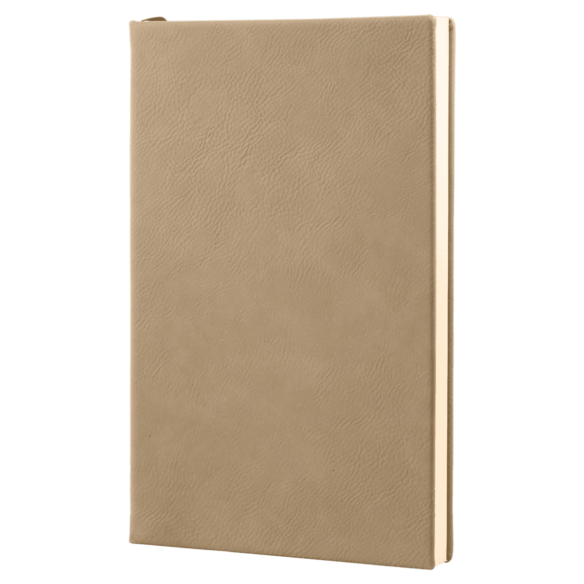 Notebook - Engravable Leatherette Bound With Ribbon Bookmark 5 3/8