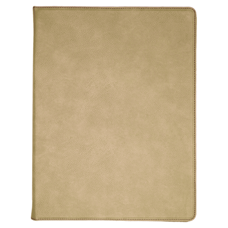 Notebook - Engravable Leatherette Portfolio with Lined Pad 9 1/2" x 12" - 2 Colors - Custom Crafting Alliance, LLC