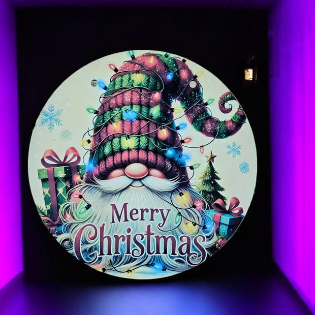 Personalized Holiday Sublimated Metal Door Sign - 10" - Custom Crafting Alliance