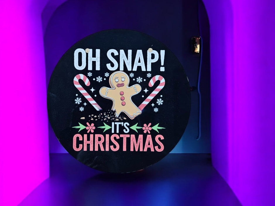 Personalized Holiday Sublimated Metal Door Sign - 10" - Custom Crafting Alliance