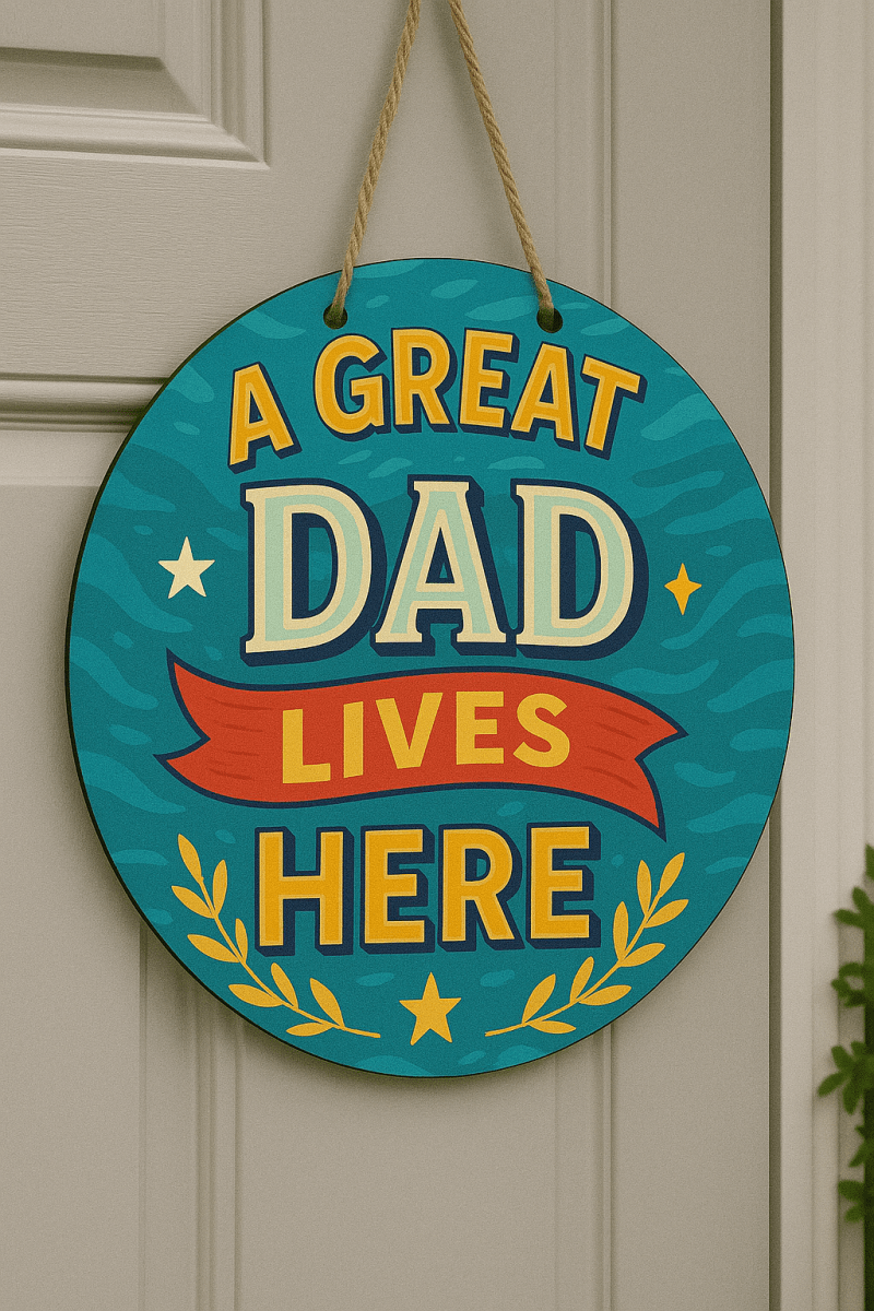 Personalized Metal Door Sign - 10" Round - Custom Crafting Alliance, LLC