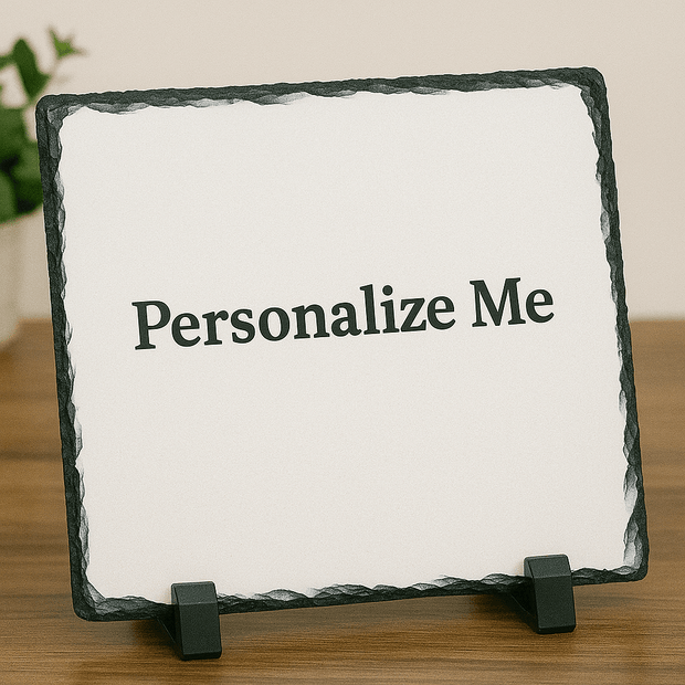 Personalized Rectangle Slate – Vibrant Memories on Natural Stone (Sublimated Slate) - Custom Crafting Alliance, LLC