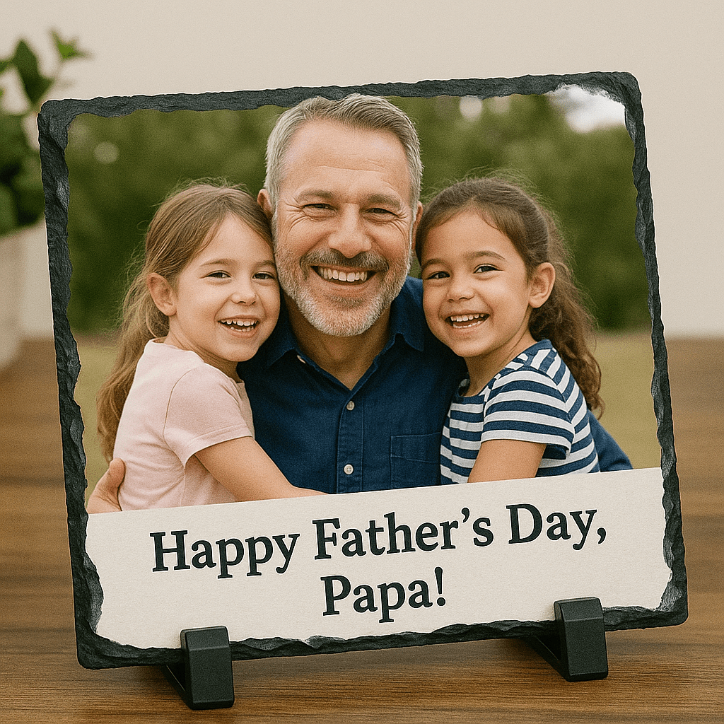 Personalized Rectangle Slate – Vibrant Memories on Natural Stone (Sublimated Slate) - Custom Crafting Alliance, LLC