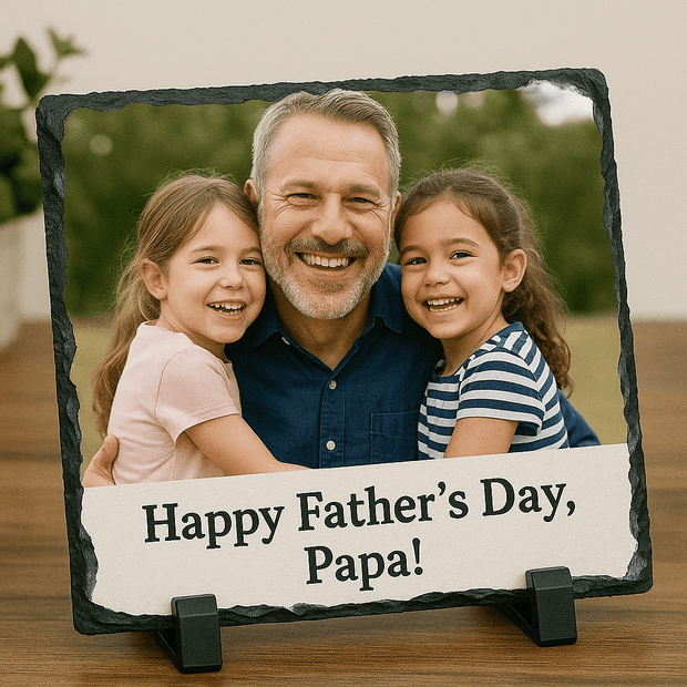 Personalized Rectangle Slate – Vibrant Memories on Natural Stone (Sublimated Slate) - Custom Crafting Alliance, LLC