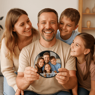 Personalized Round Photo Slate – Unique Memories on Elegant Natural Stone (Sublimated Slate) - Custom Crafting Alliance, LLC