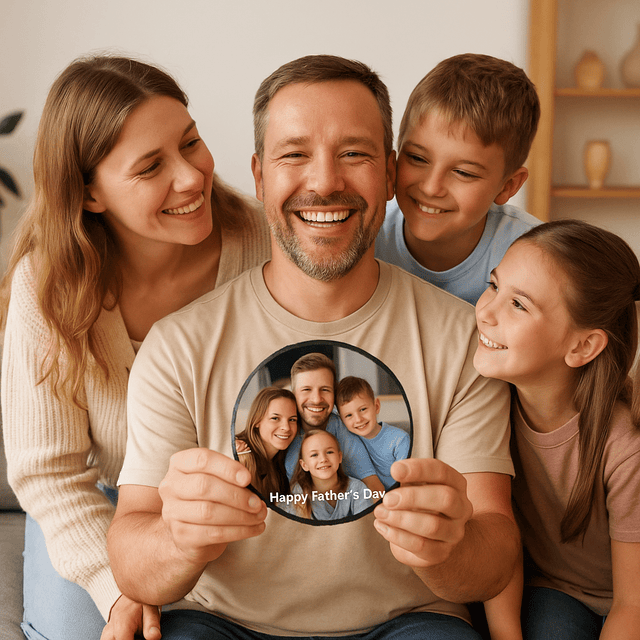 Personalized Round Photo Slate – Unique Memories on Elegant Natural Stone (Sublimated Slate) - Custom Crafting Alliance, LLC