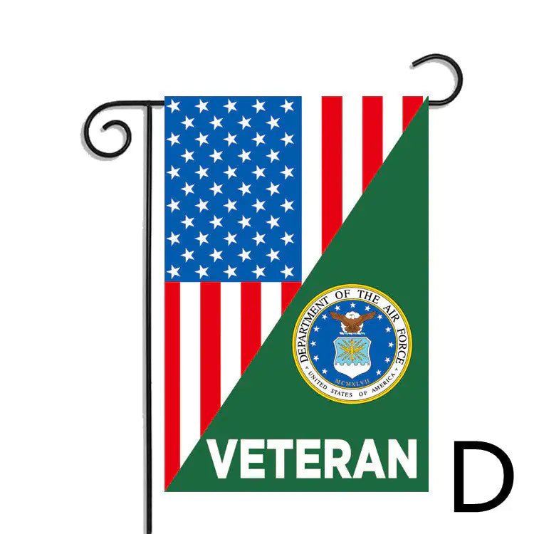 Polyester American Veteran Veteran Garden Flag - Custom Crafting Alliance, LLC