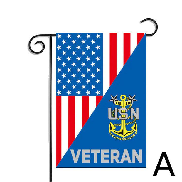 Polyester American Veteran Veteran Garden Flag - Custom Crafting Alliance, LLC