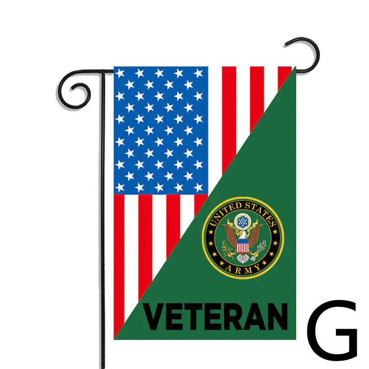 Polyester American Veteran Veteran Garden Flag - Custom Crafting Alliance, LLC