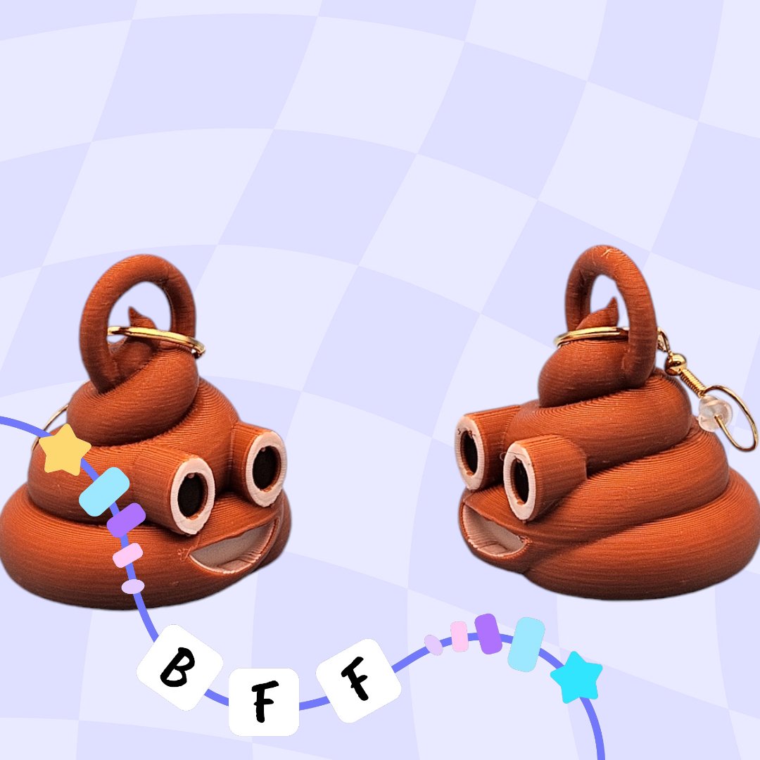 Poop Emoji Earrings – Fun, Quirky, and Full of Personality! - Custom Crafting Alliance