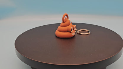 Quirky Poop Emoji Keychain – Perfect for Keys, Bags, and Backpacks