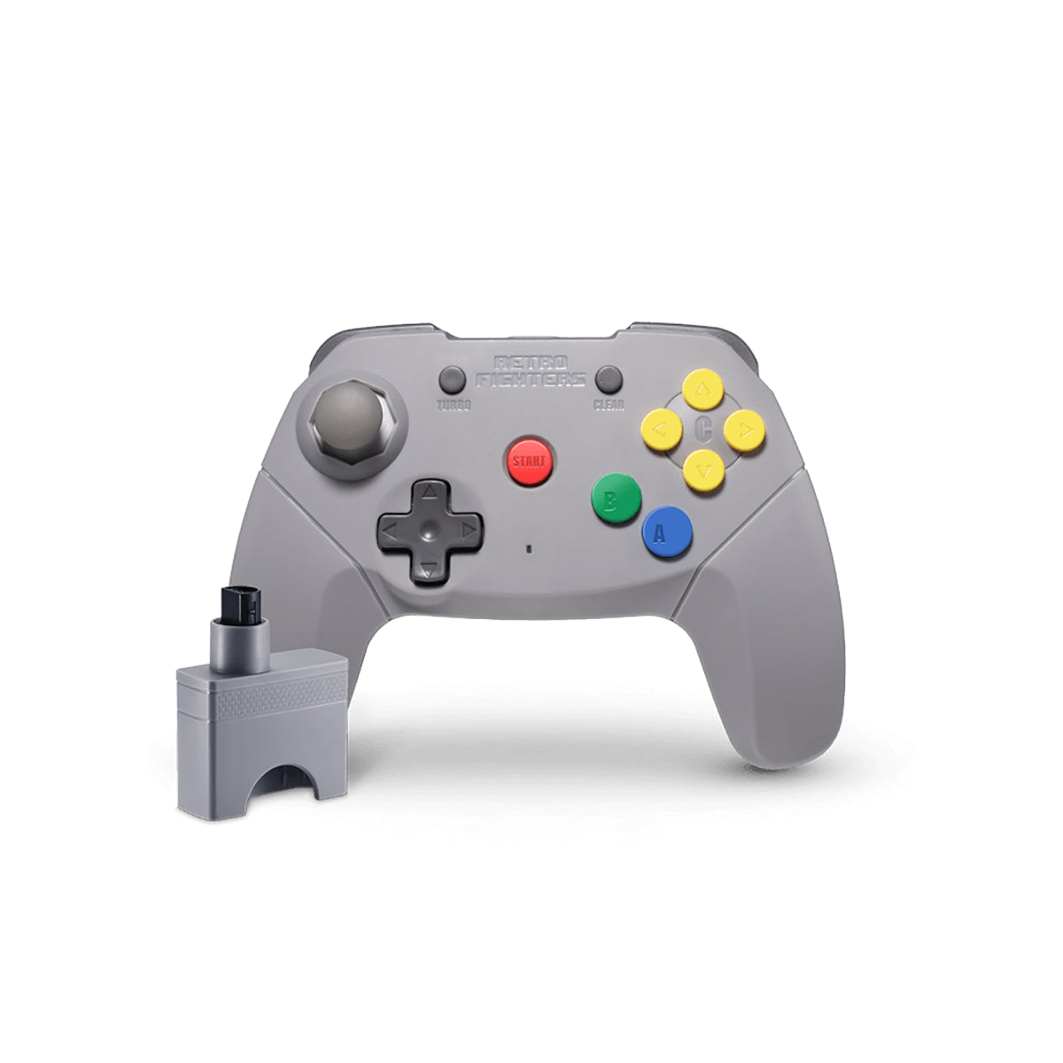 Retro Fighters N64 Controller Wireless Brawler64 (Gray)