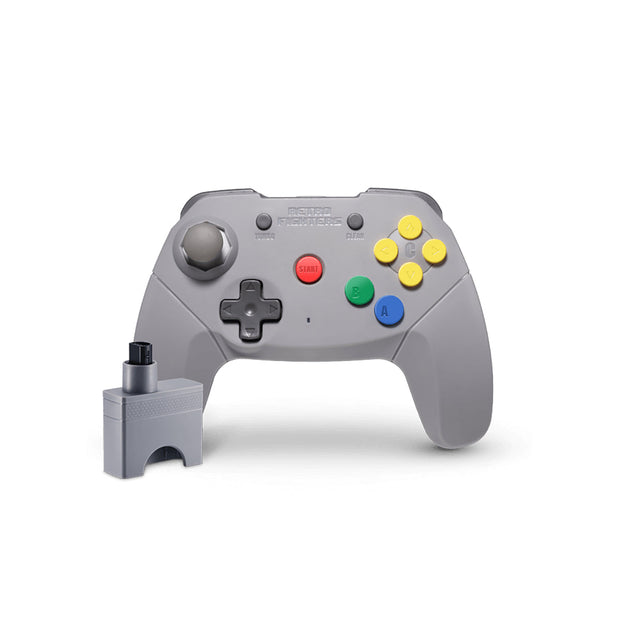Retro Fighters N64 Controller Wireless Brawler64 (Gray)