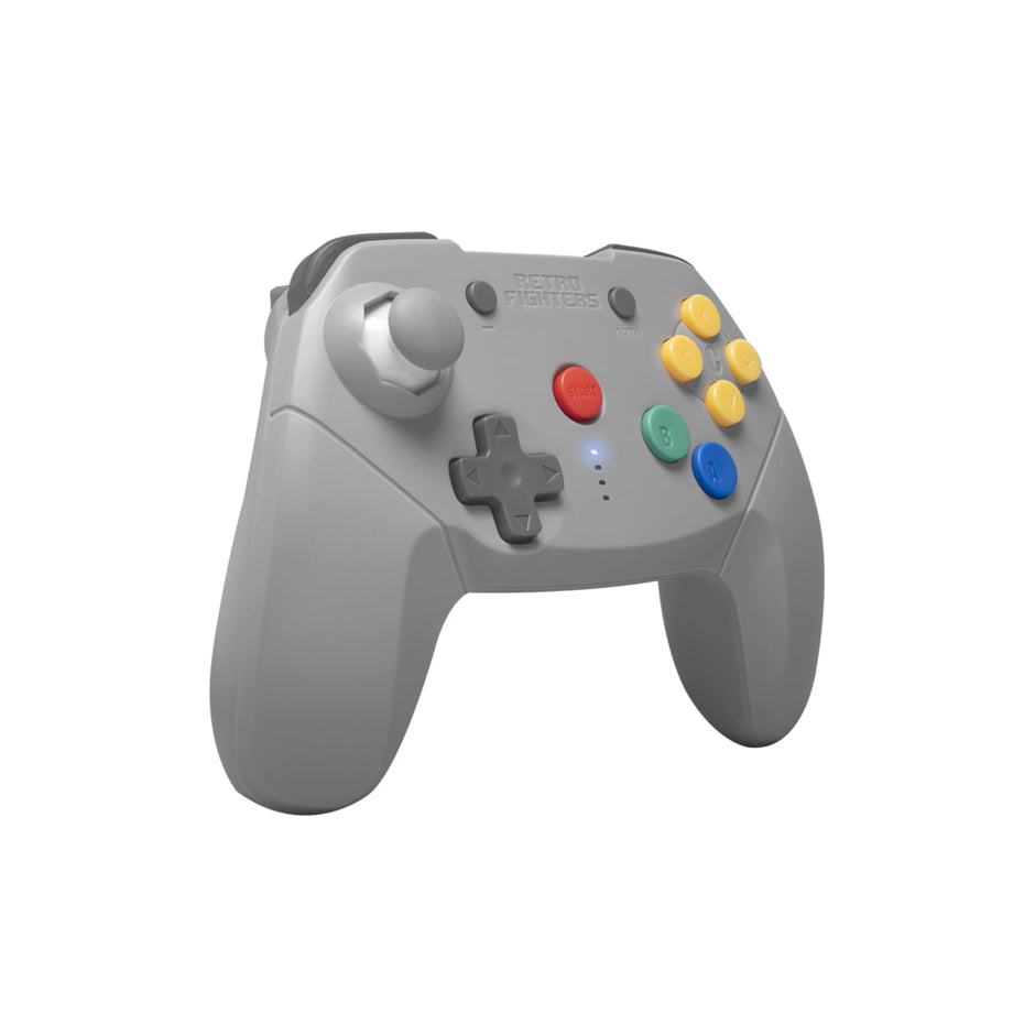 Retro Fighters N64 Controller Wireless Brawler64 (Gray)