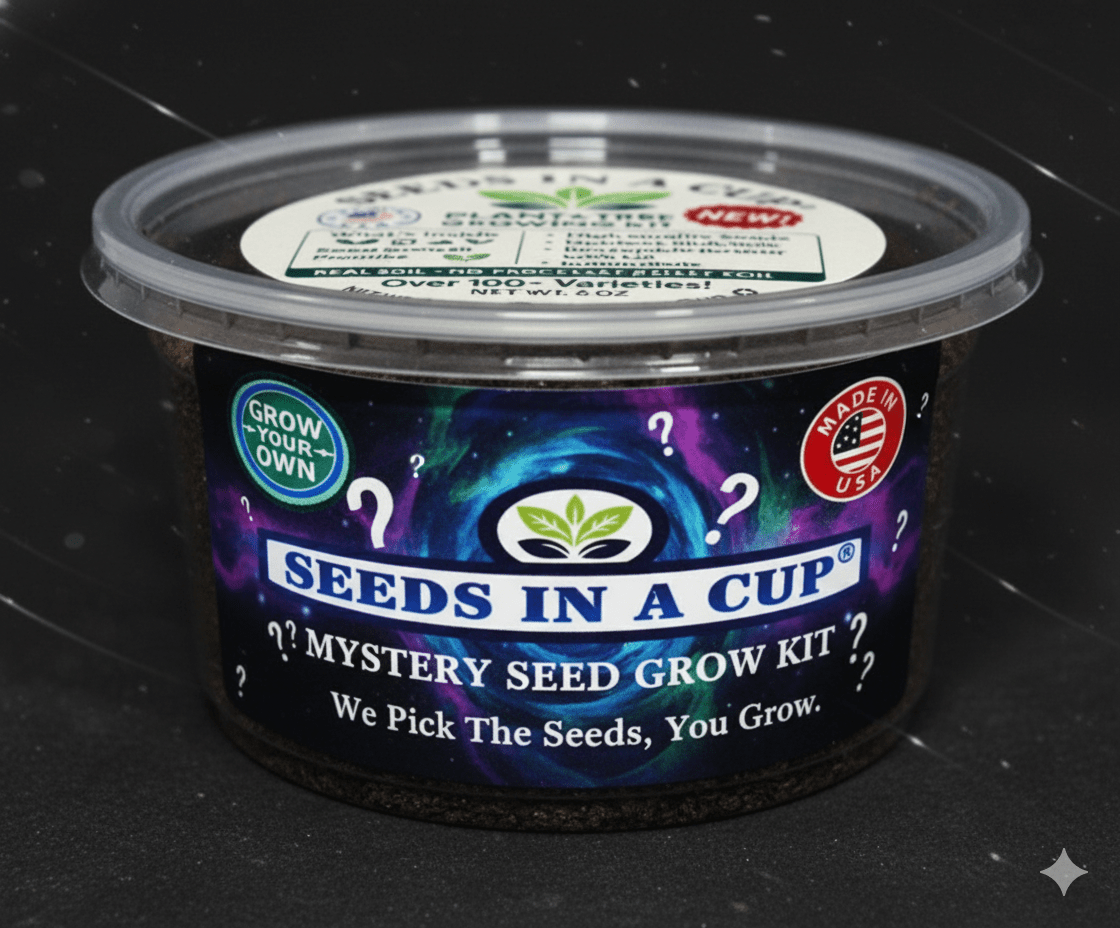 Mystery Plant Grow Kit - Surprise Plant Seeds In A Cup® for Your Gardening Adventure