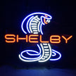 Red Shelby Auto Car Blue Cobra Neon Light Sign