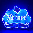 Shiner Specialty Beers with Texas Map Neon Sign Light