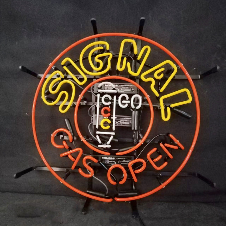 Signal Gas Open Neon Signs Light