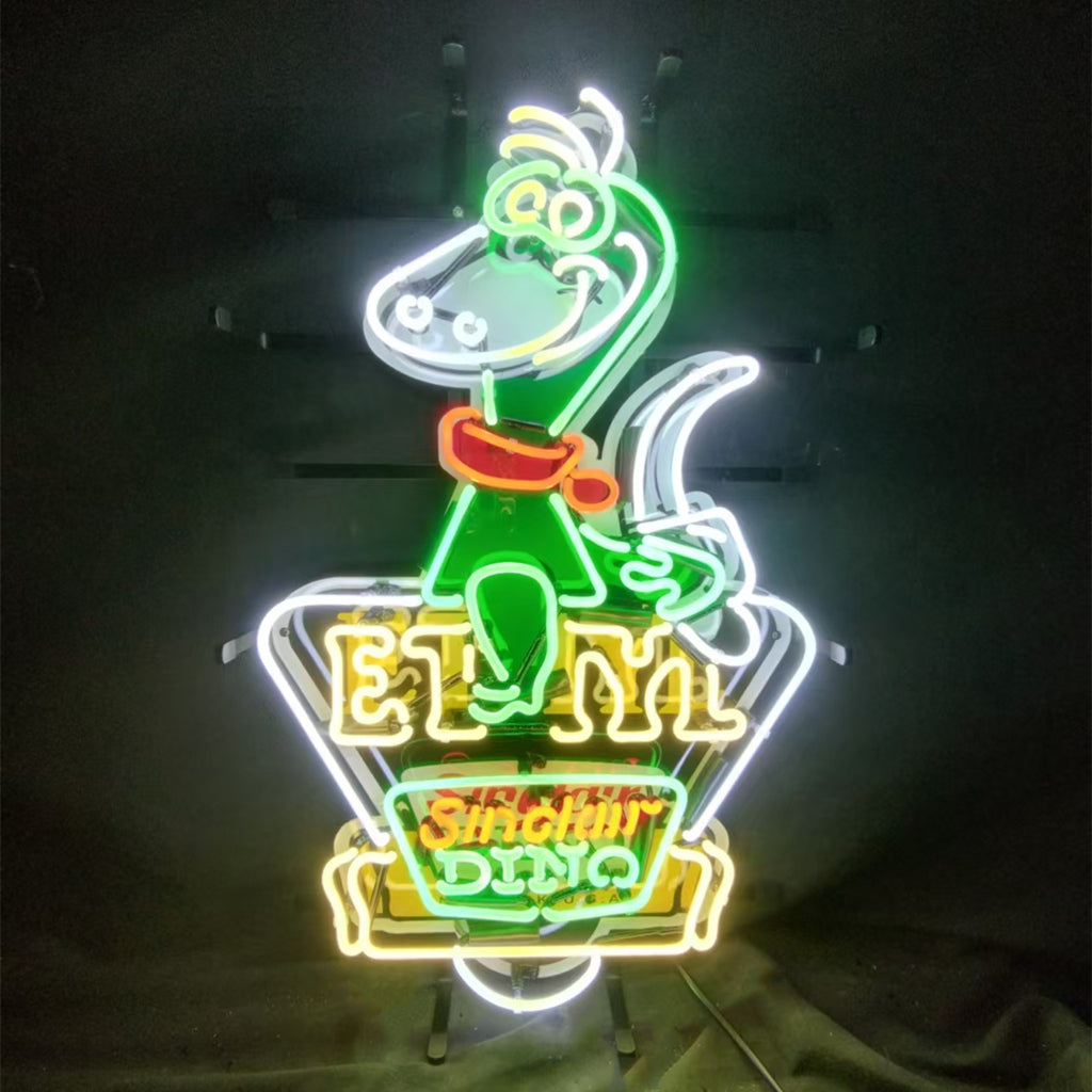 Sinclair Dino Gasoline Trade Mar Reg.US. Patent Off New York Neon Signs Light