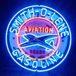 Blue Smith-o-lene Gasoline Aviation Brand Neon Signs Light