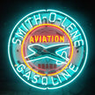 Light Blue Smith-o-lene Gasoline Aviation Brand Neon Signs Light