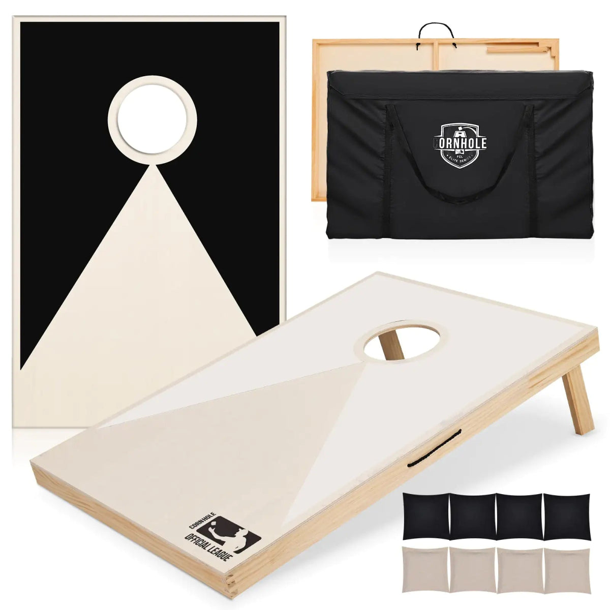 Solid Wood Premium Cornhole Set - 3ft X 2ft Game Board - Custom Crafting Alliance, LLC