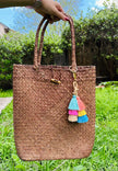 Spring Straw Shopping Bag - Custom Crafting Alliance, LLC