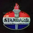 Torch with Standard Gasoline Neon Light Sign