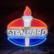Torch with Standard Gasoline Neon Light Sign